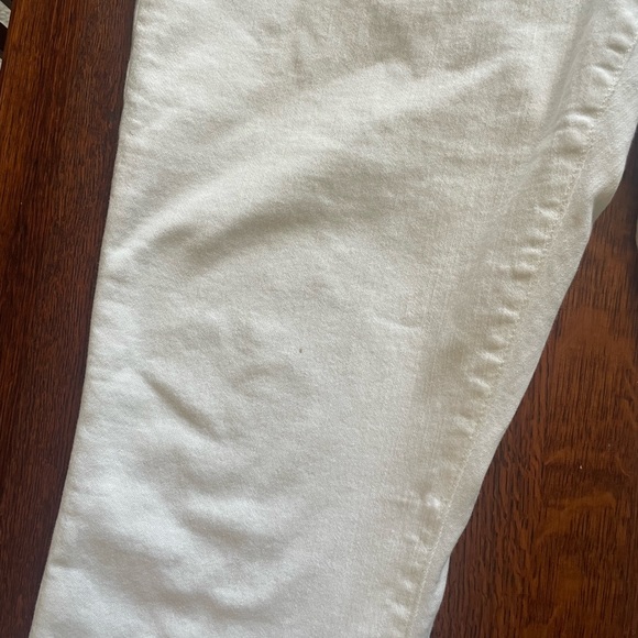 JCrew white jeans Sz 32 petite. 9inch high rise toothpick. - Picture 4 of 7